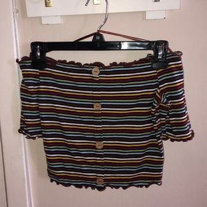 Bardot crop top